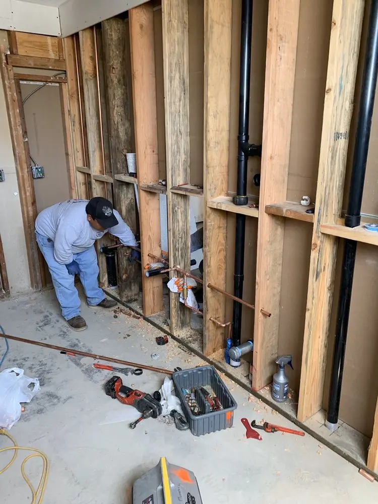 Commercial rough-in plumbing for Commercial Plumbing in Estates at Whitemarsh